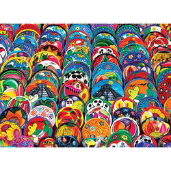 Mexican Ceramic Plates 1000 Piece Jigsaw Puzzle Eurographics (ONLINE ORDER ONLY)