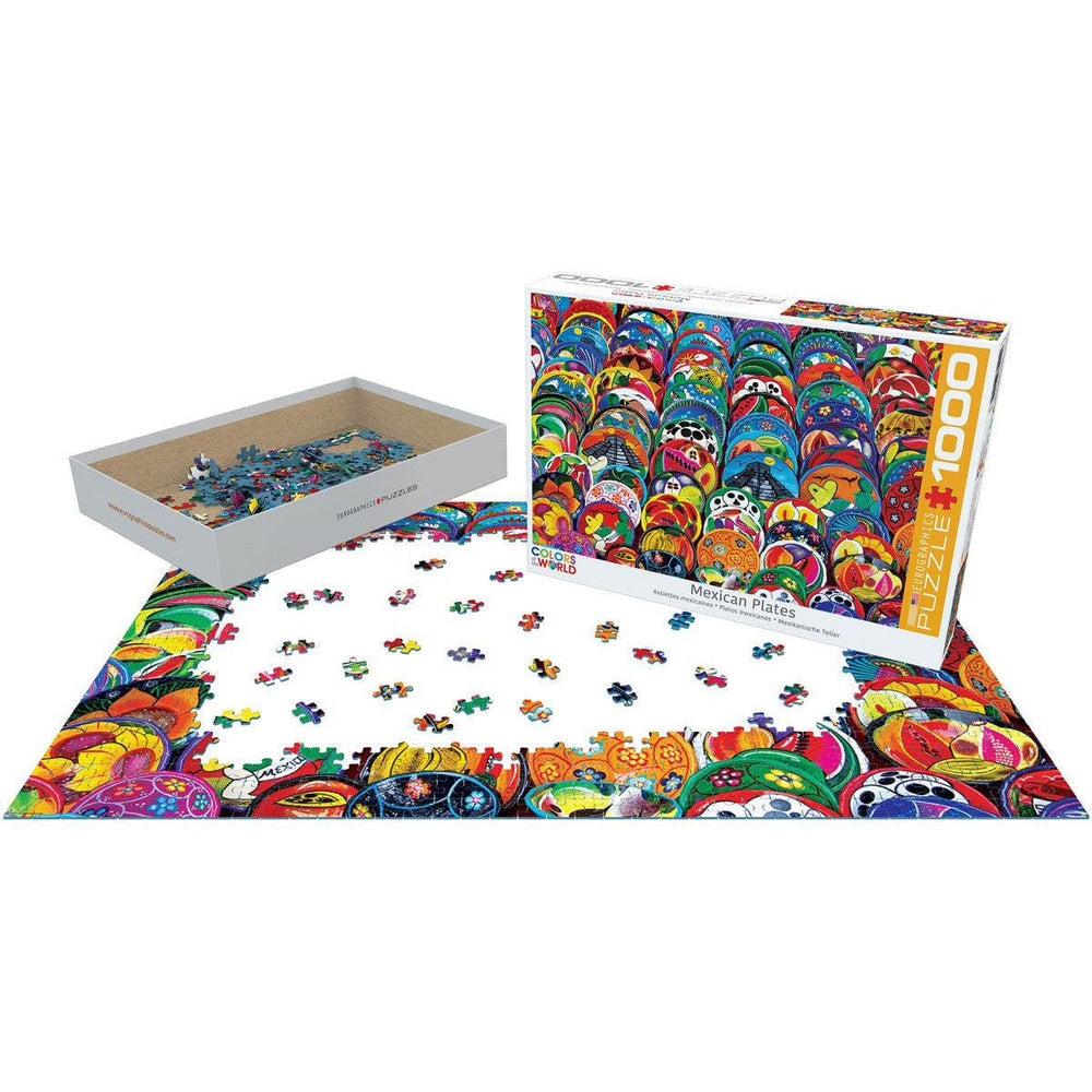 Mexican Ceramic Plates 1000 Piece Jigsaw Puzzle Eurographics (ONLINE ORDER ONLY)
