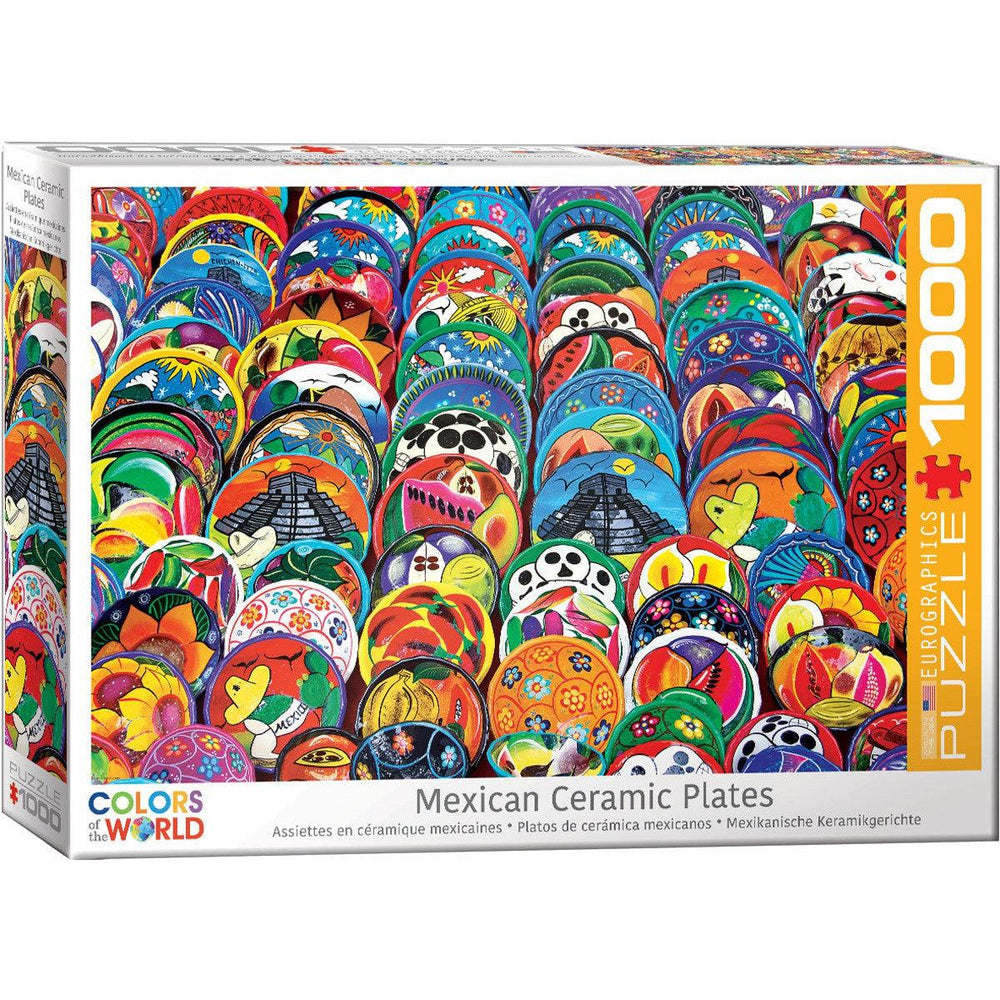 Mexican Ceramic Plates 1000 Piece Jigsaw Puzzle Eurographics (ONLINE ORDER ONLY)