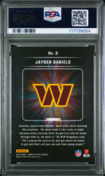 Graded 2024 Panini Donruss Optic Jayden Daniels #8 Light It Up Rookie RC Football Card PSA 10 Gem Mint (ONLINE ORDER ONLY)