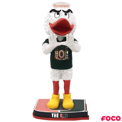 Miami Hurricanes Turnover Chain Bobblehead (ONLINE ORDER ONLY)