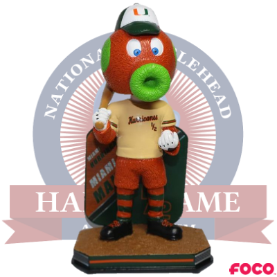 Miami Maniac Miami Hurricanes Mascot Bobblehead (ONLINE ORDER ONLY)