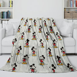 Mickey Mouse Blanket Flannel Fleece Throw Room Decoration (Online Order Only)