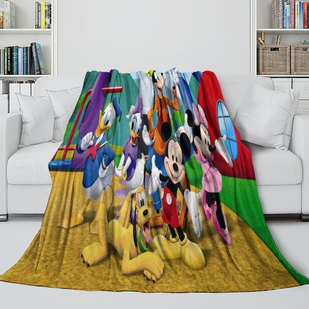 Mickey Mouse Club House Blanket Flannel Throw Room Decoration (ONLINE ORDER ONLY)