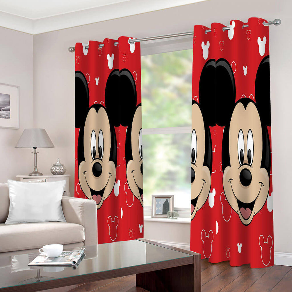 Mickey Mouse Curtains Cosplay Blackout Window Drapes Room Decoration (Online Order Only)