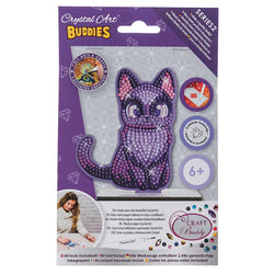 Midnight Cat Crystal Art Fantasy Buddies Kit Craft Buddy (ONLINE ORDER ONLY)