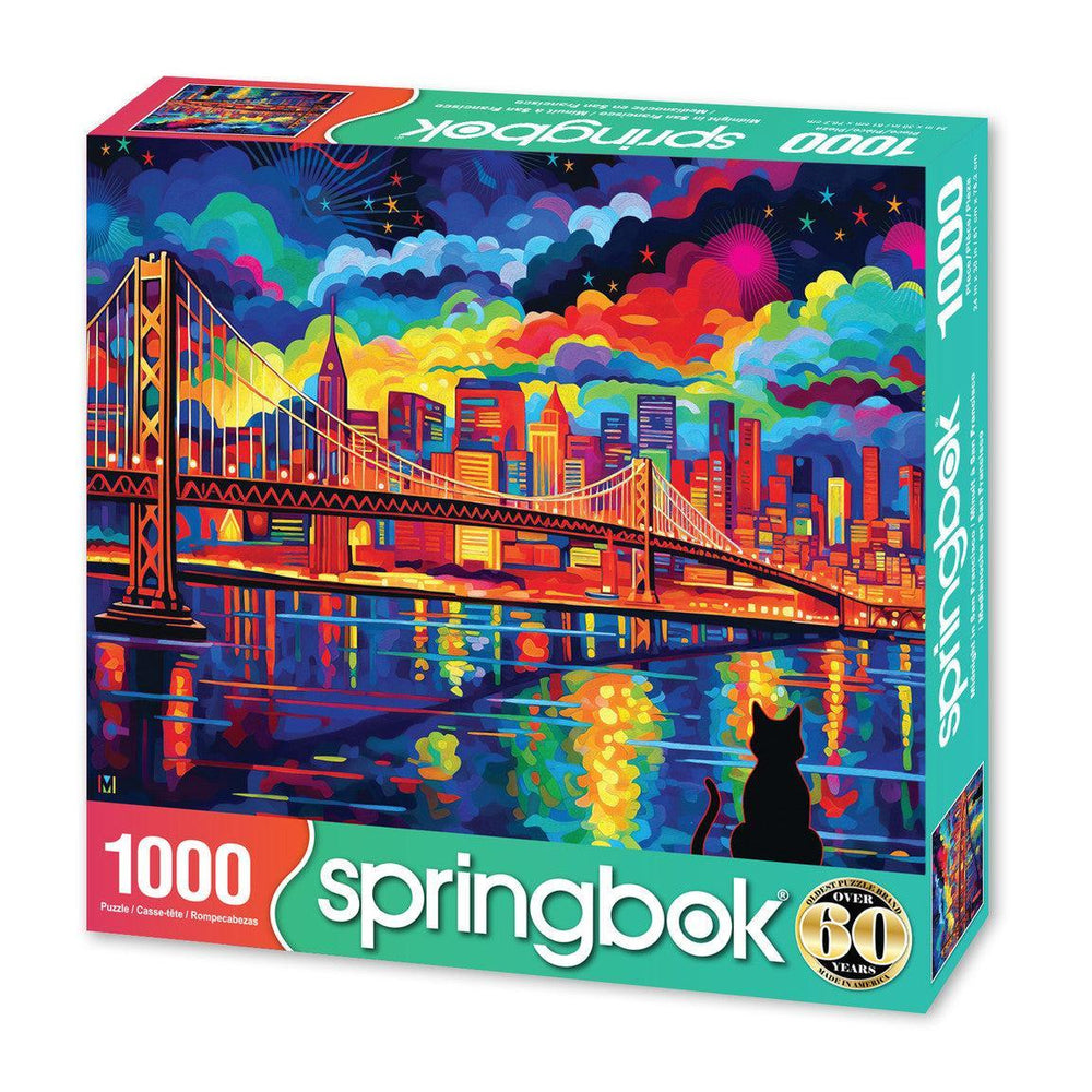 Midnight in San Francisco 1000 Piece Jigsaw Puzzle Springbok