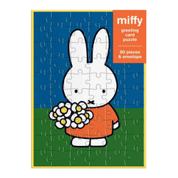 Miffy with Flowers Greeting Card 60 Piece Jigsaw Puzzle Galison (ONLINE ORDER ONLY)