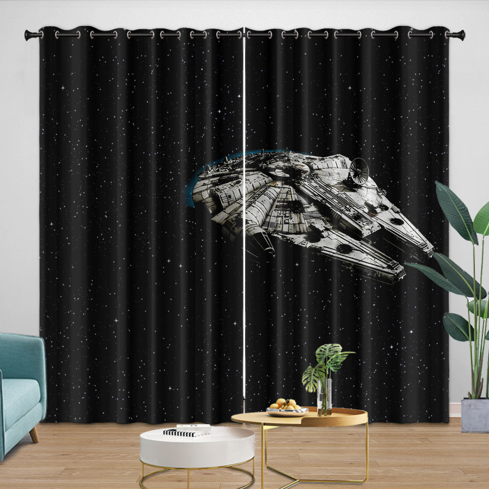 Millennium Falcon Curtains Blackout Window Drapes (ONLINE ORDER ONLY)