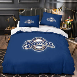 Milwaukee Brewers Bedding Set Quilt Cover Without Filler (Online Order Only)