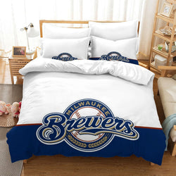 Milwaukee Brewers Bedding Set Quilt Cover Without Filler (Online Order Only)