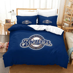 Milwaukee Brewers Bedding Set Quilt Cover Without Filler (Online Order Only)