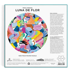 Mina Hamada Luna de Flor 1000 Piece Round Jigsaw Puzzle Galison (ONLINE ORDER ONLY)