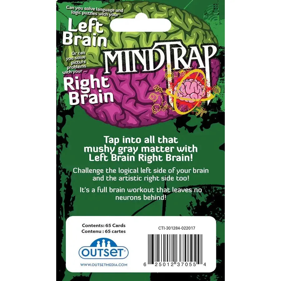 MindTrap: Left Brain Right Brain - Logic & Picture Puzzle Game - Outset (ONLINE ORDER ONLY)