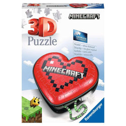 Minecraft Heart Box 60 Piece 3D Jigsaw Puzzle Ravensburger (ONLINE ORDER ONLY)