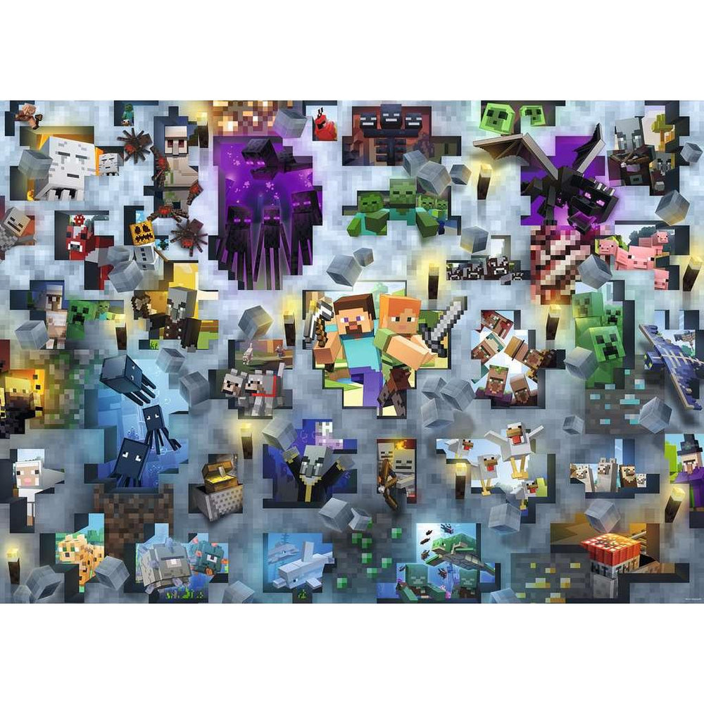 Minecraft Mobs 1000 Piece Jigsaw Puzzle Ravensburger (ONLINE ORDER ONLY)
