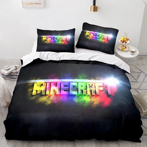 Minecraft Pattern Duvet Cover Kids Room Bedding Sets (ONLINE ORDER ONLY)
