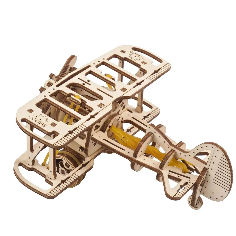 Mini Biplane 3D Wood Model Kit UGEARS (ONLINE ORDER ONLY)