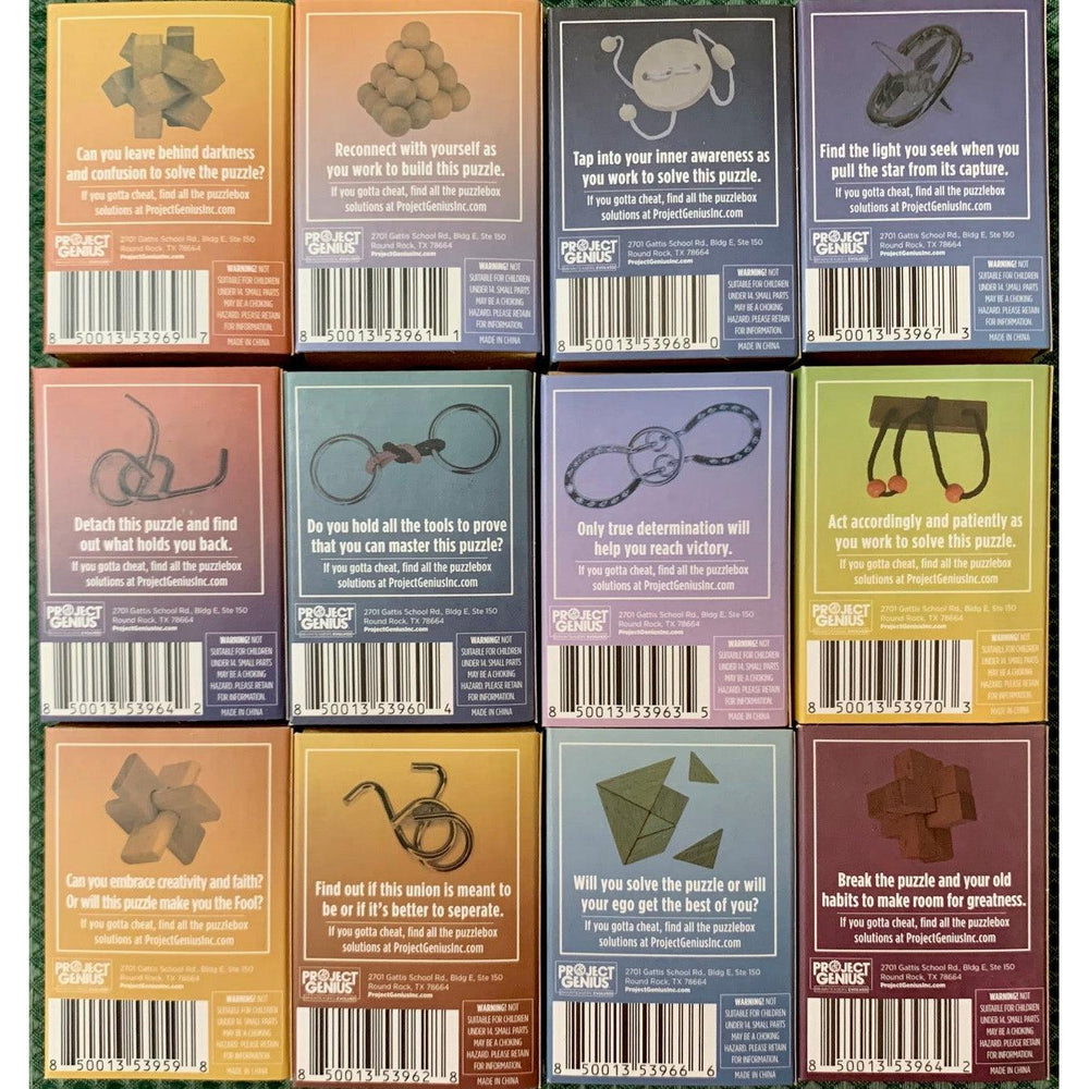Mini Tarot Brainteaser Puzzles 12 Piece Set Project Genius (ONLINE ORDER ONLY)