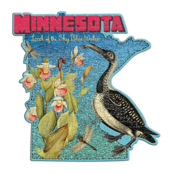 Minnesota 100 Piece Mini Shaped Jigsaw Puzzle Galison (ONLINE ORDER ONLY)