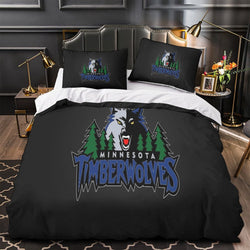 Minnesota Timberwolves Bedding Set Duvet Cover Without Filler (Online Order Only)