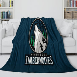 Minnesota Timberwolves Blanket Flannel Fleece Throw Room Decoration (Online Order Only)