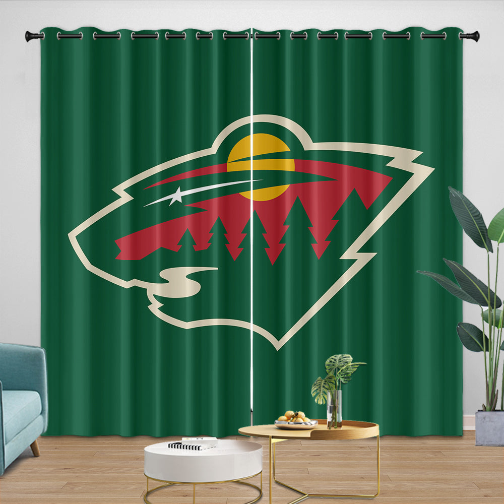 Minnesota Wild Curtains Blackout Window Drapes Room Decoration (Online Order Only)