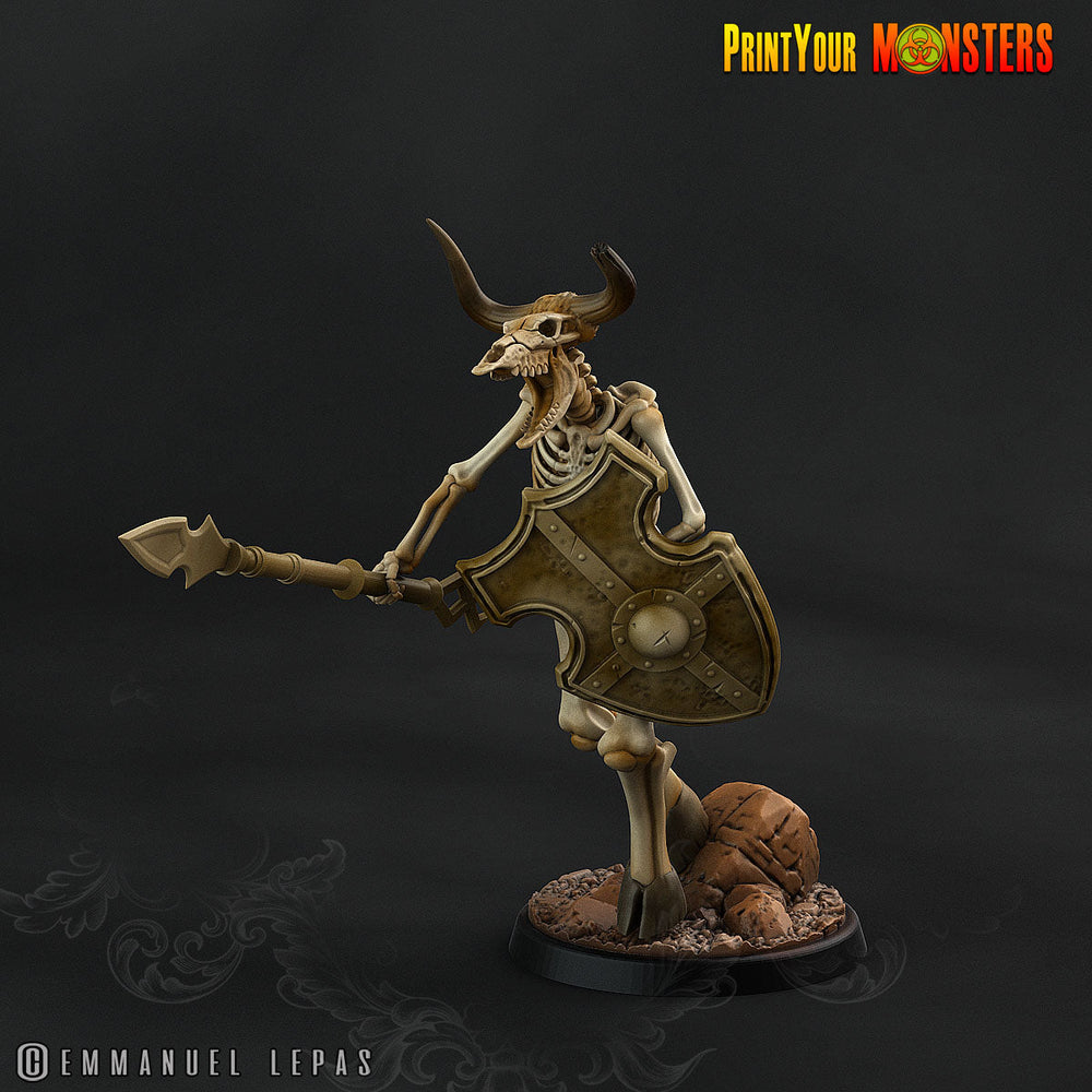 3D Printed Print your Monster The Ancient Bones Pack - Bone Minotaurs 28mm 32mm D&D (Online Only)