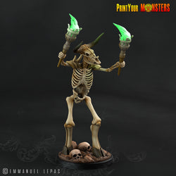 3D Printed Print your Monster The Ancient Bones Pack - Bone Minotaurs 28mm 32mm D&D (Online Only)