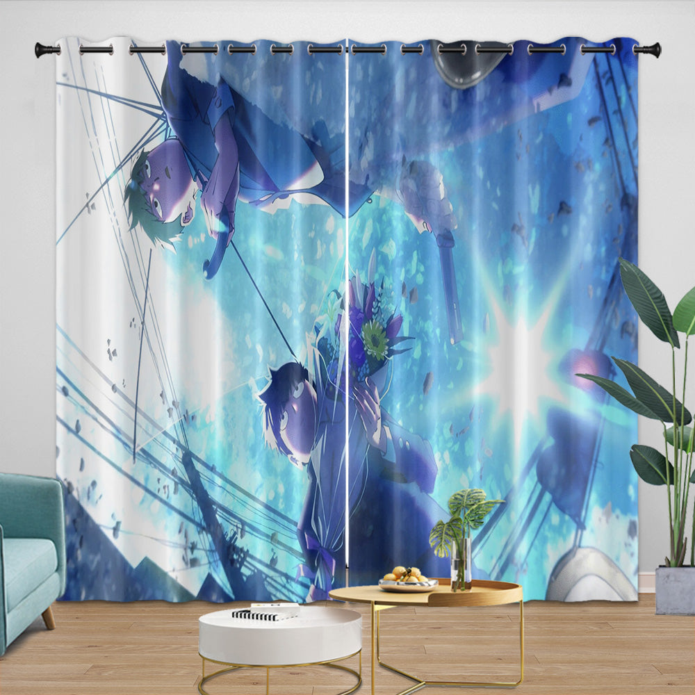 Mob Psycho 100 Curtains Blackout Window Drapes Room Decoration (Online Order Only)