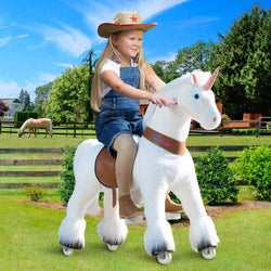 PonyCycle Unicorn Large Riding Unicorn White (ONLINE ORDER ONLY)