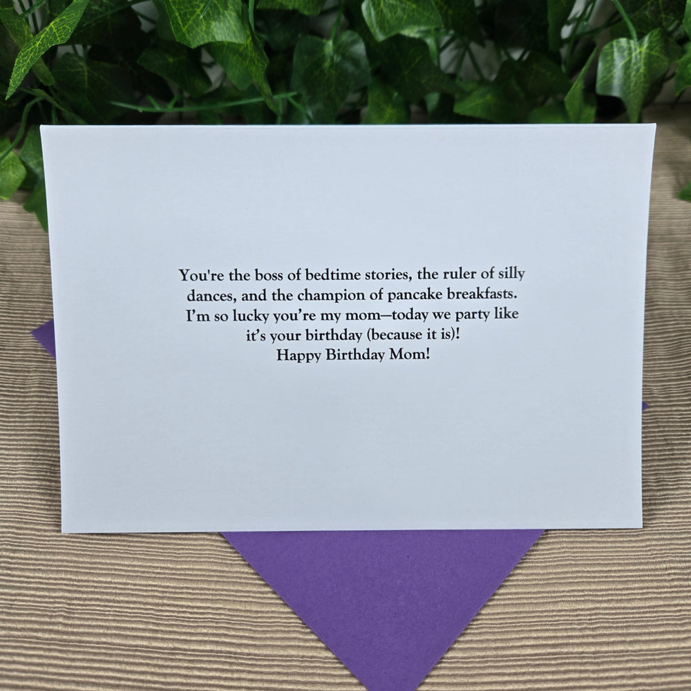 Coloring Mom Happy Birthday Card 1 (ONLINE ORDER ONLY)