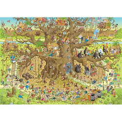 Monkey Habitat Funky Zoo 1000 Piece Jigsaw Puzzle Heye