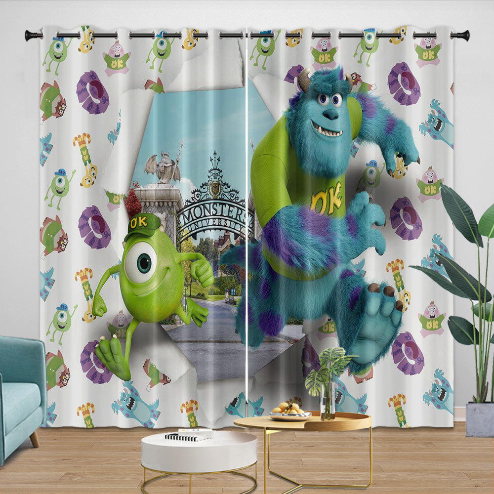 Monsters University Curtains Blackout Window Drapes Room Decoration (Online Order Only)