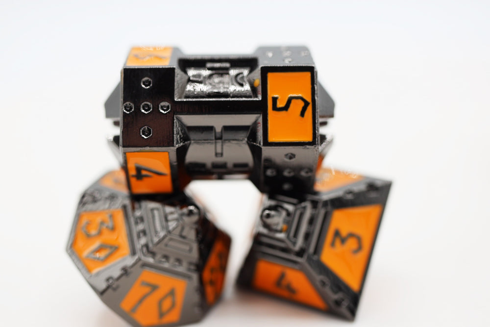 Dice 51: Moonlit Mars - Metal RPG Dice Set (ONLINE ORDER ONLY)