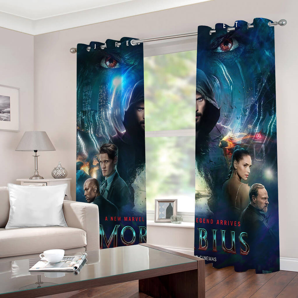 Morbius Curtains 2 Panels Blackout Window Drapes for Room Decoration (Online Order Only)
