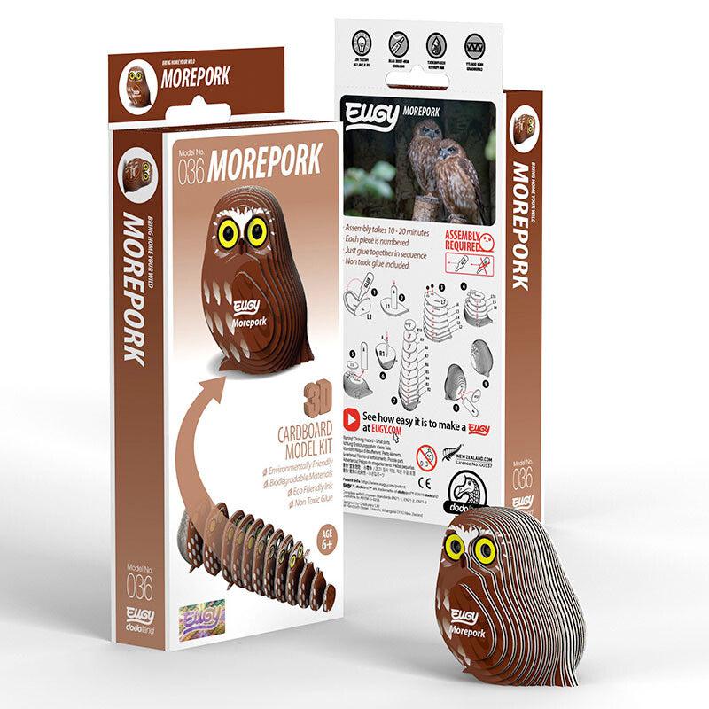 Morepork 3D Cardboard Model Kit Eugy (ONLINE ORDER ONLY)