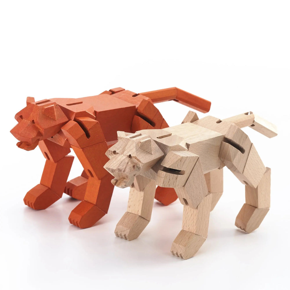 Modern Wooden Tiger Decor – Interactive Puzzle & Art Piece (ONLINE ORDER ONLY)