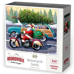 Motorcycle Santa 210 Piece Jigsaw Puzzle Boardwalk (ONLINE ORDER ONLY)