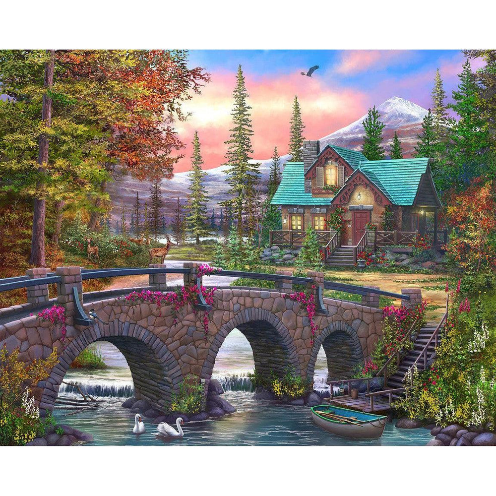 Mountain Home Sunrise 1000 Piece Jigsaw Puzzle Springbok (ONLINE ORDER ONLY)