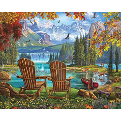 Mountain Paradise 1000 Piece Jigsaw Puzzle White Mountain (ONLINE ORDER ONLY)