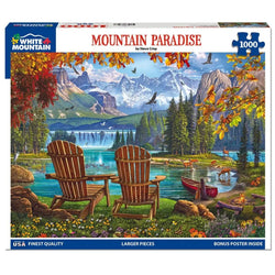 Mountain Paradise 1000 Piece Jigsaw Puzzle White Mountain (ONLINE ORDER ONLY)