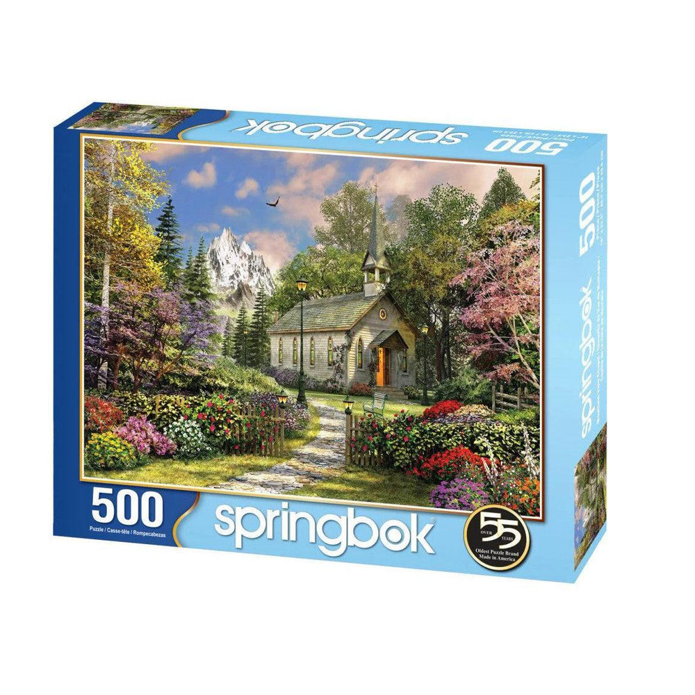 Mountain View Chapel 500 Piece Jigsaw Puzzle Springbok (ONLINE ORDER ONLY)