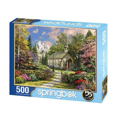 Mountain View Chapel 500 Piece Jigsaw Puzzle Springbok (ONLINE ORDER ONLY)