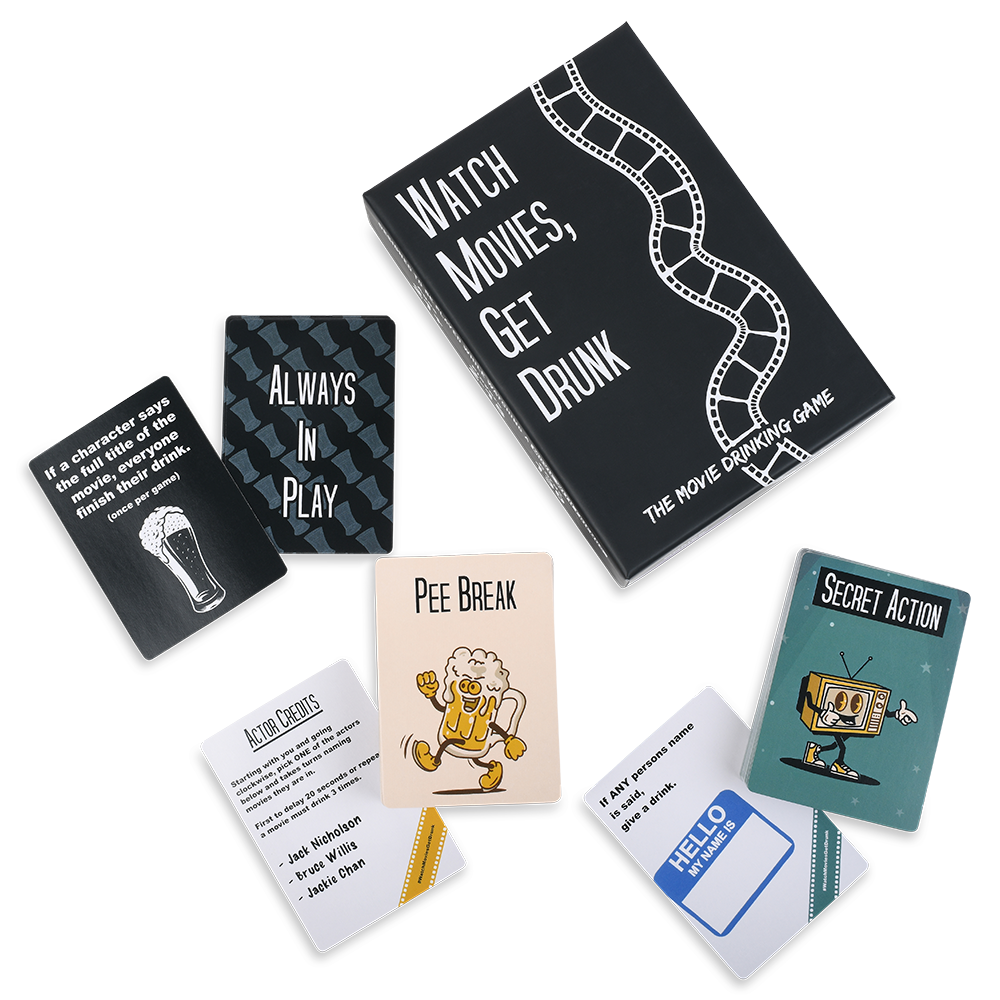 WATCH MOVIES, GET DRUNK - The Live Movie Drinking Game (Online Order Only)