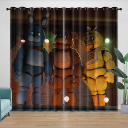 Movie Five Nights At Freddys Curtains Pattern Blackout Window Drapes (Online Order Only)