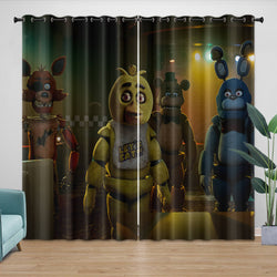 Movie Five Nights At Freddys Curtains Pattern Blackout Window Drapes (Online Order Only)