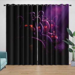 Movie Five Nights At Freddys Curtains Pattern Blackout Window Drapes (Online Order Only)