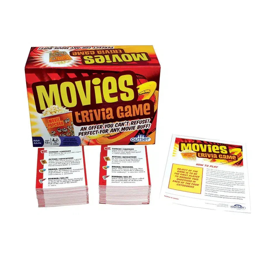 Movies Trivia Card Game Outset (ONLINE ORDER ONLY)
