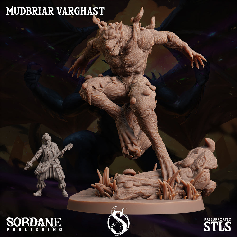 3D Printed Sordane Publishing Mudbriar Varghast Monster Mayhem II 28 32mm D&D (Online Only)